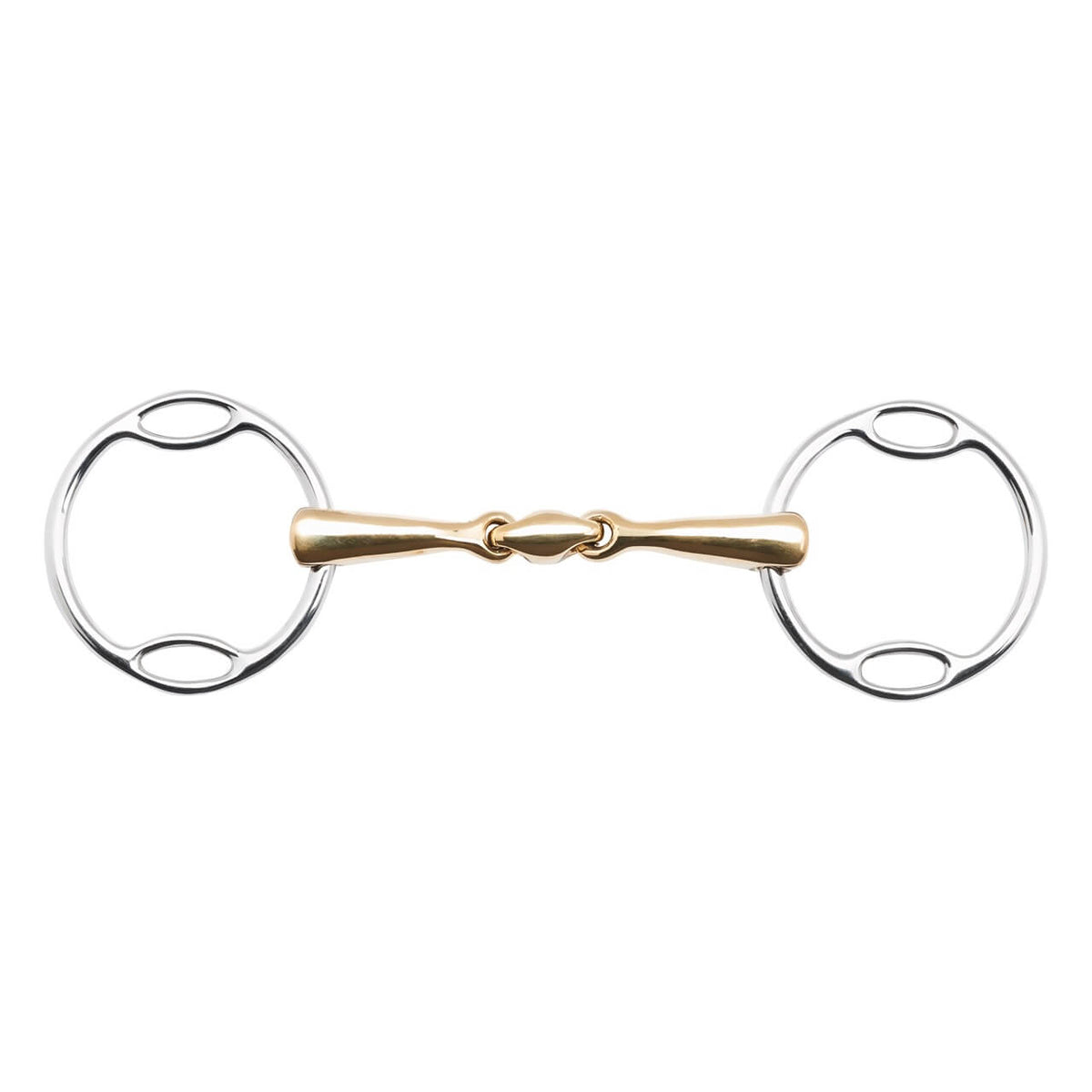 Multi-Ring-Gebiss Wassertrense Doppelt Gebrochen KAUGAN®Shaped 14 mm Soft-Ring
