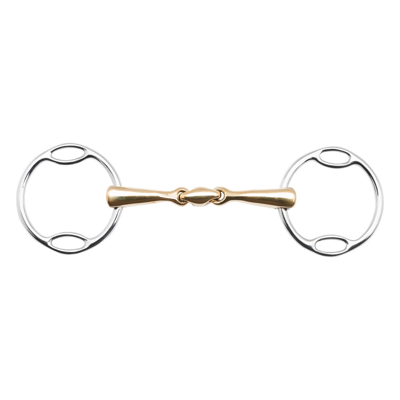 Multi-Ring-Gebiss Wassertrense Doppelt Gebrochen KAUGAN®Shaped 14 mm Soft-Ring