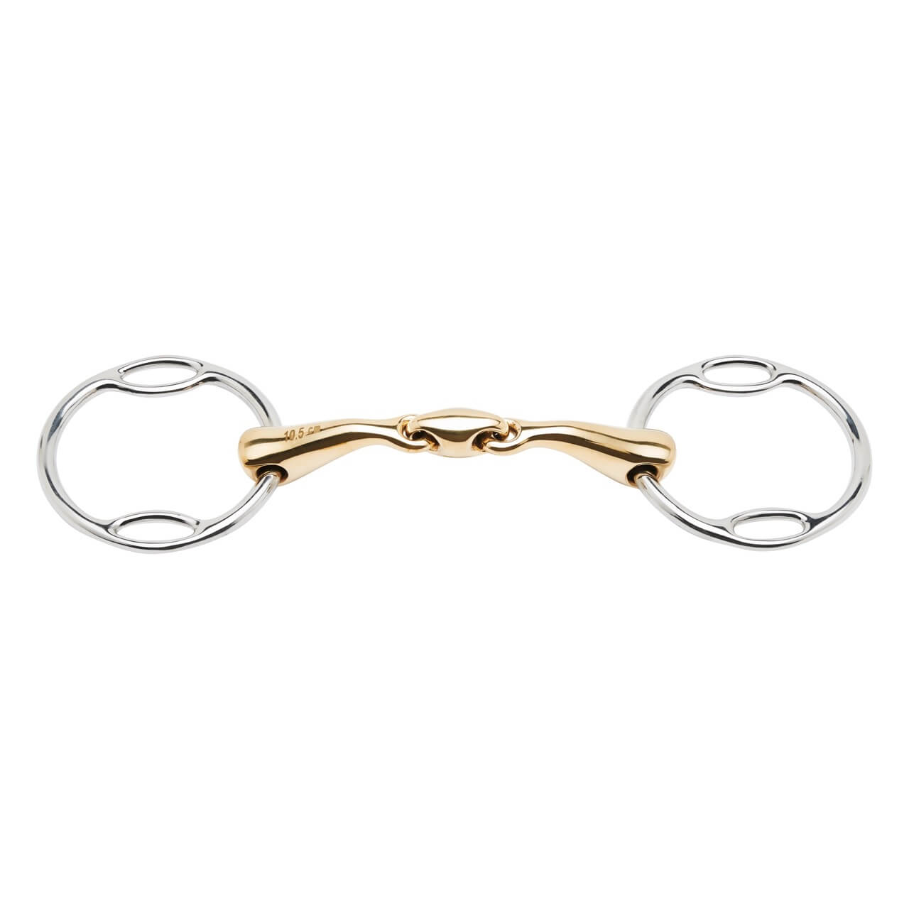 Soft-Ring-Wassertrense Doppelt Gebrochen KAUGAN®-Shaped 16 mm Multi-Ring-Gebiss