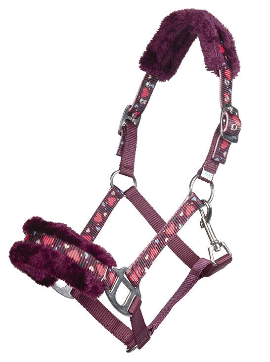 Nylonhalfter Heart mit Herzmuster Ponyhalfter