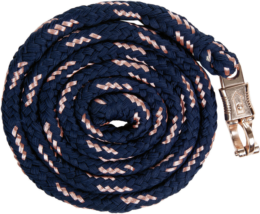 Leidtouw Rosegold 1,80 m met paniekhaak leidtouw