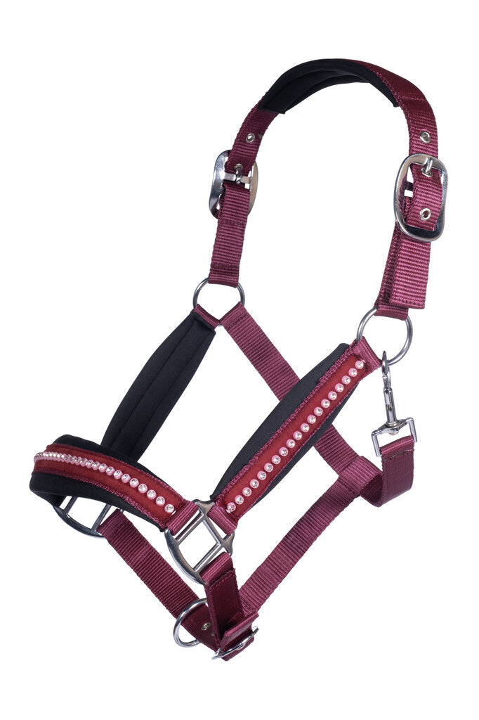 Nylonhalfter Berry mit Strasssteinen Stallhalfter
