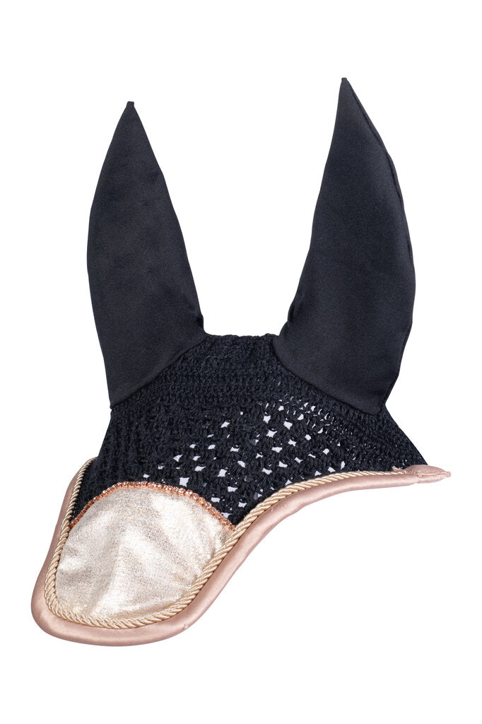 Fliegenhaube Rosegold Glitter Style Fliegenohren