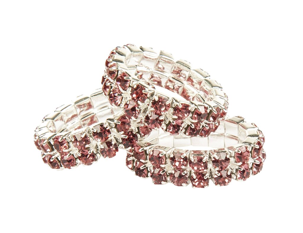 Elásticos para crina Crystal com strass, acessórios de competição
