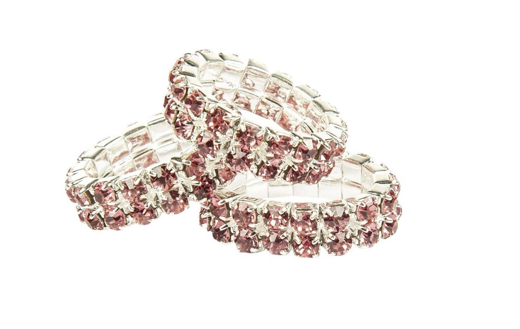 Elásticos para crina Crystal com strass, acessórios de competição