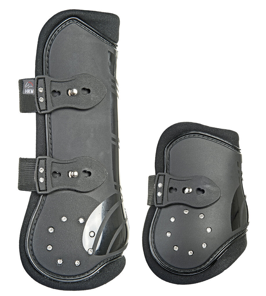 Gamaschen und Streichkappen Diamonds 4er Set Beinschutz