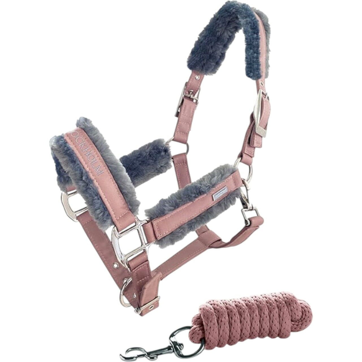 Halfter mit Strick Pink Fleecehalfter