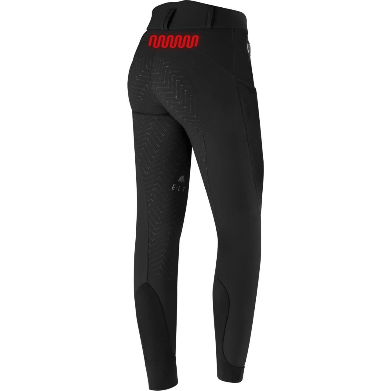 E.L.T Heizreithose Damen Silikon-Vollbesatz Comfort Heat Hose, Schwarz, Produkt allein.