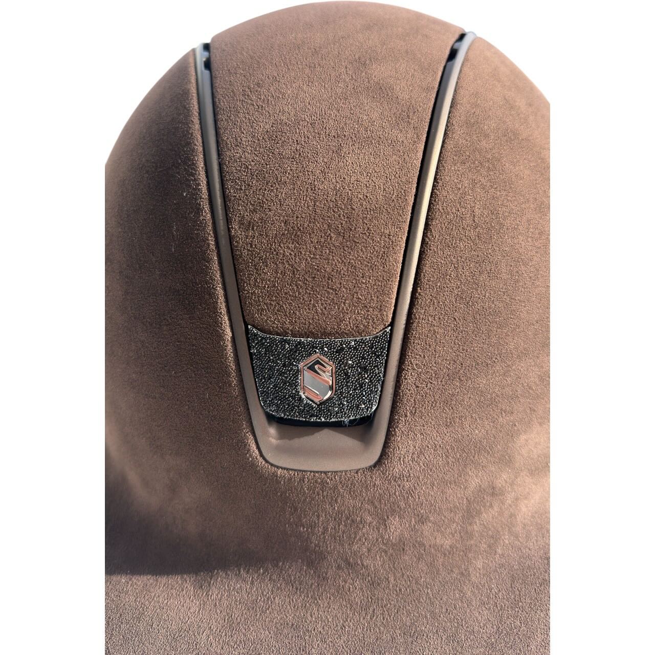 Reithelm Shadowmatt 2.0 Brown Alcantara Blason Crystal Fabric Black