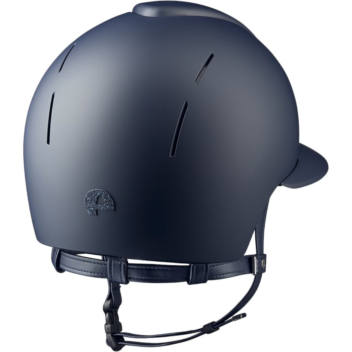 KEP Reithelm Smart Nova Matt Polo Visier Star Blue, Blue, Produkt allein auf weißem Hintergrund.