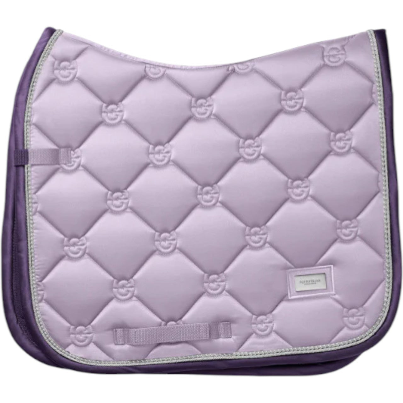Equestrian Stockholm Dressurschabracke Lavender Pearl Schabracke, Lila, Produkt allein auf weißem Hintergrund.