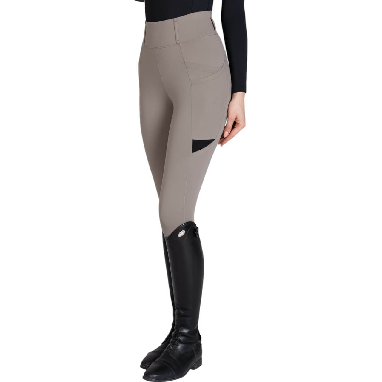 Reitleggings Damen Full-Grip Tech Damenreitleggings