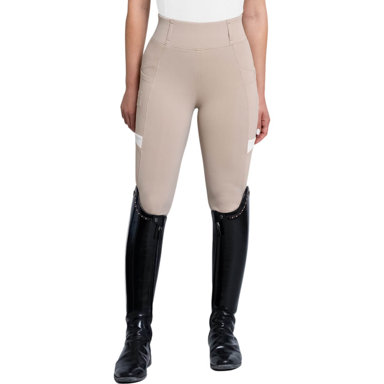 Reitleggings Damen Full-Grip Tech Damenreitleggings