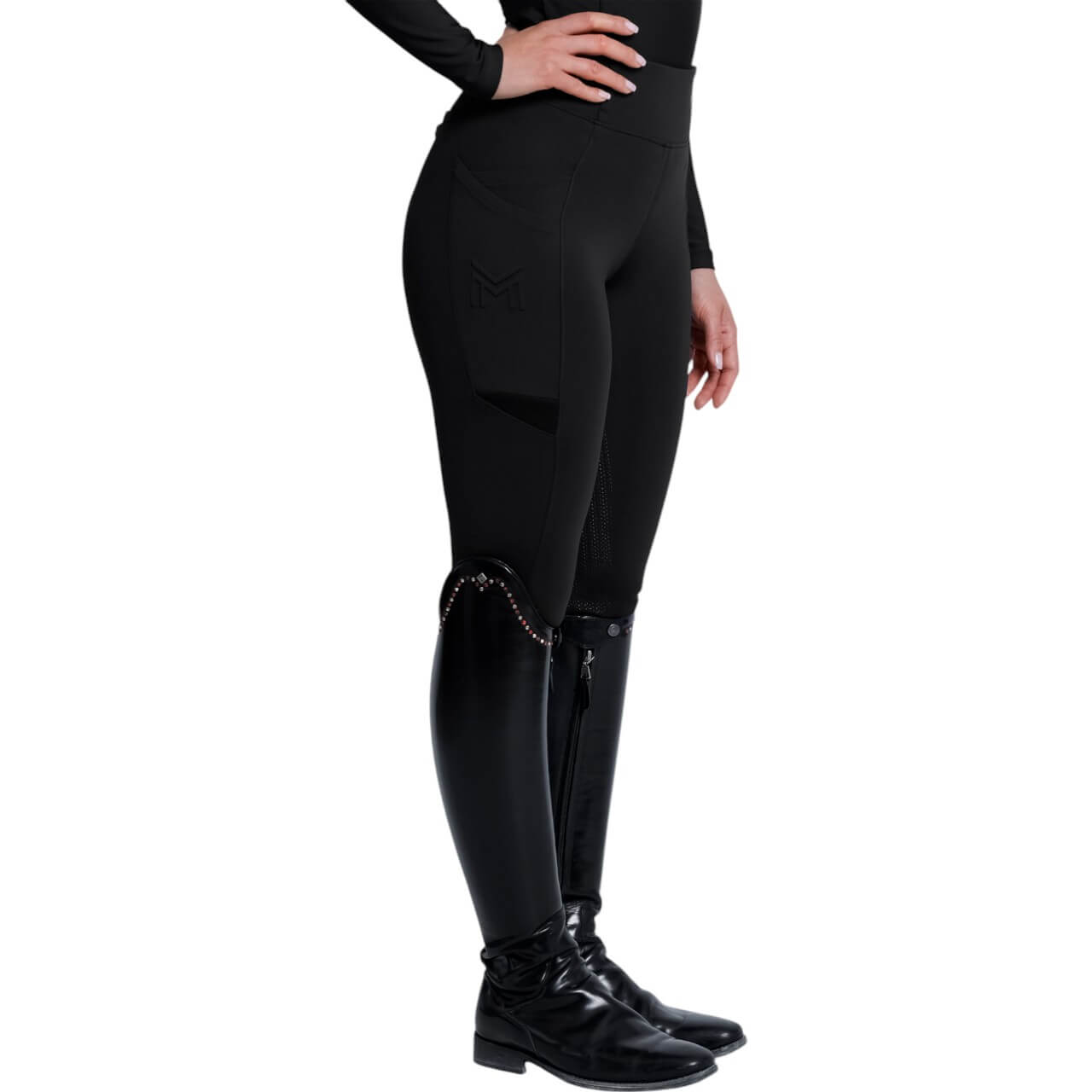 Reitleggings Damen Full-Grip Tech Damenreitleggings