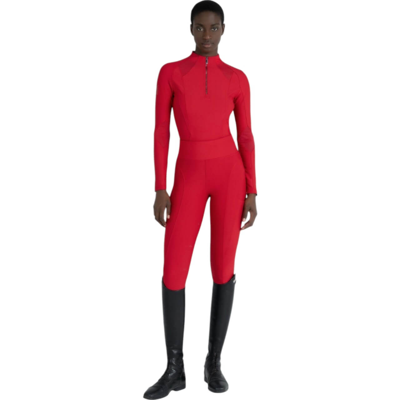 Reitleggings Damen Full-Grip Outline Damenreitleggings