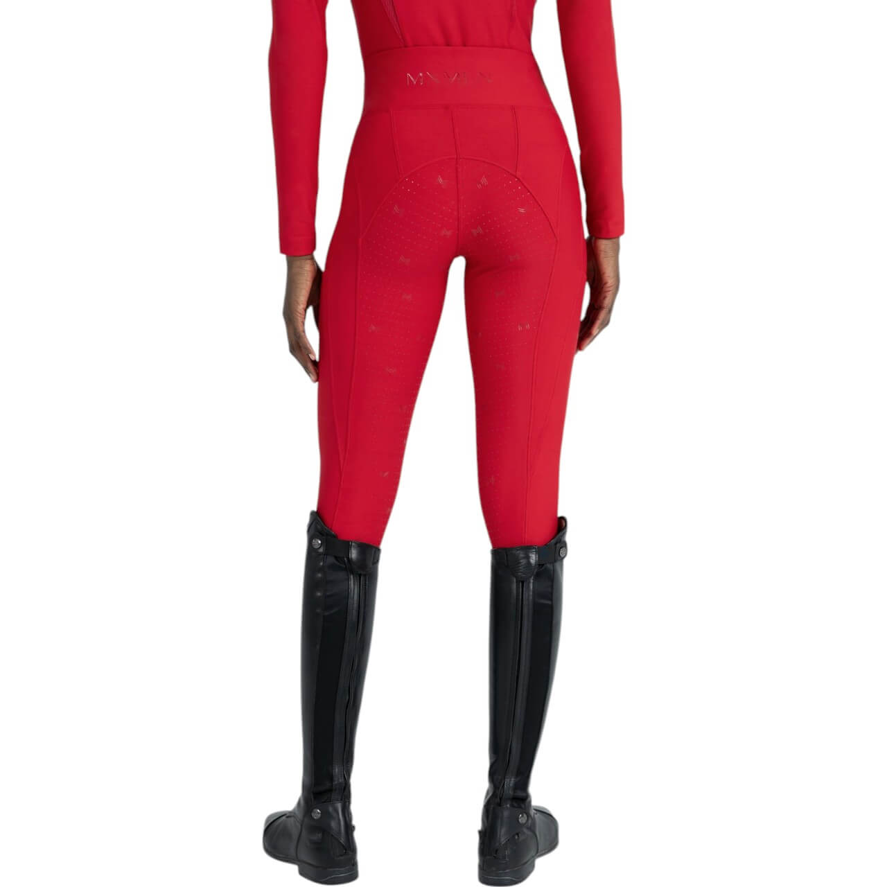 Reitleggings Damen Full-Grip Outline Damenreitleggings