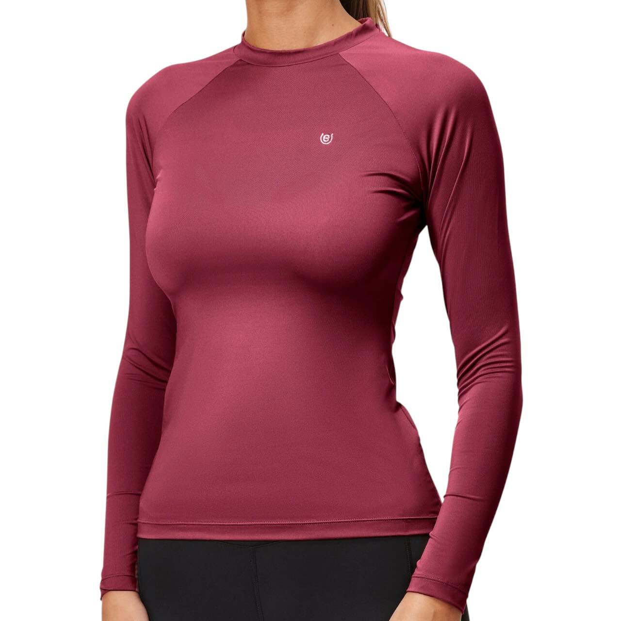 Baselayer Damen Langarm Dynamic Merlot Longsleeve