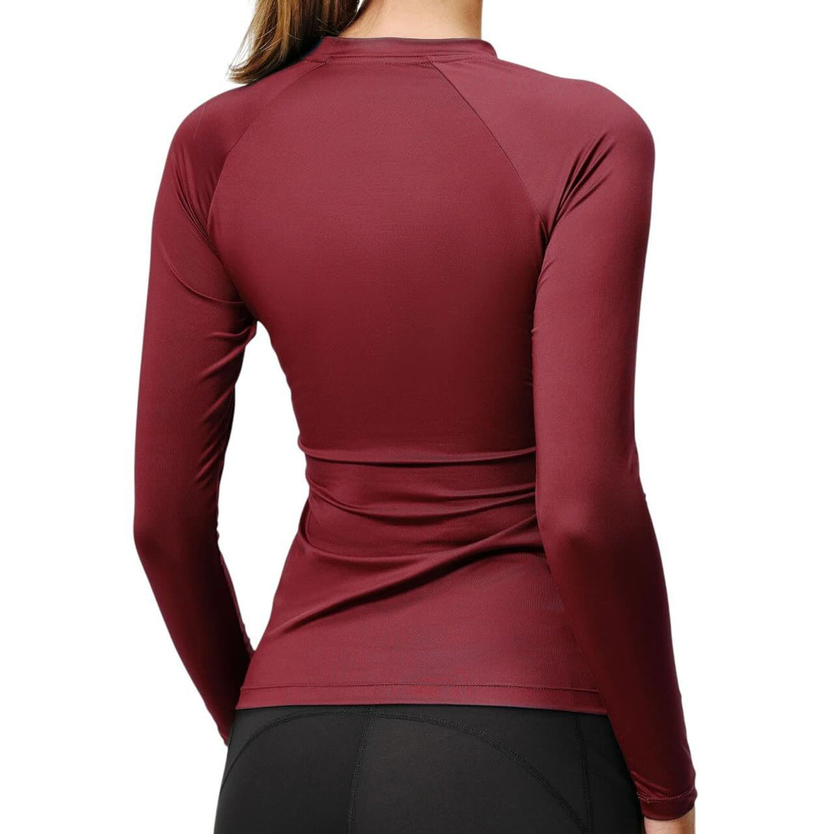 Baselayer Damen Langarm Dynamic Merlot Longsleeve