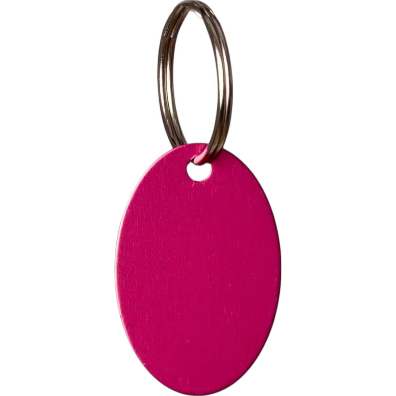 Namensplakette Oval Anhänger