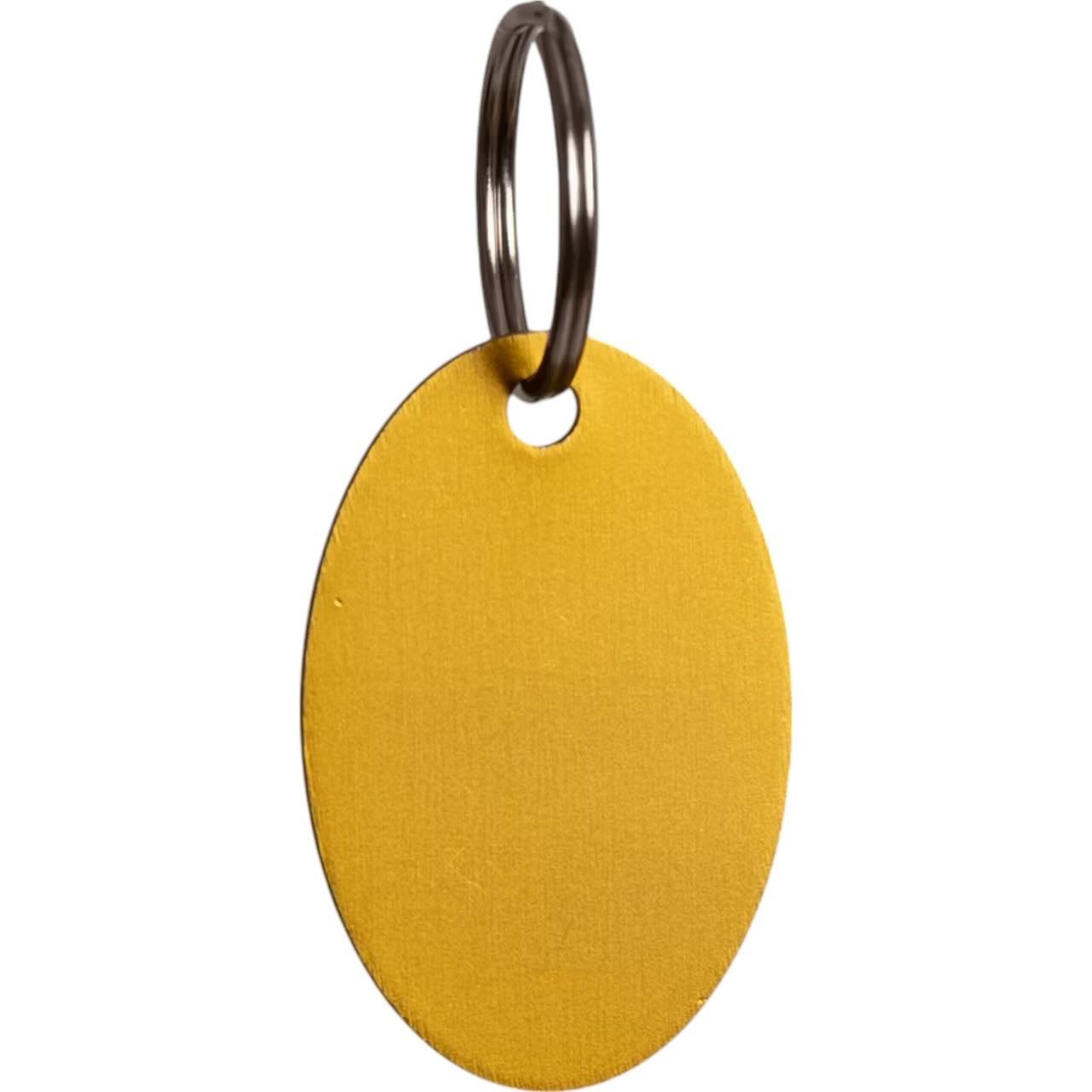 Namensplakette Oval Anhänger