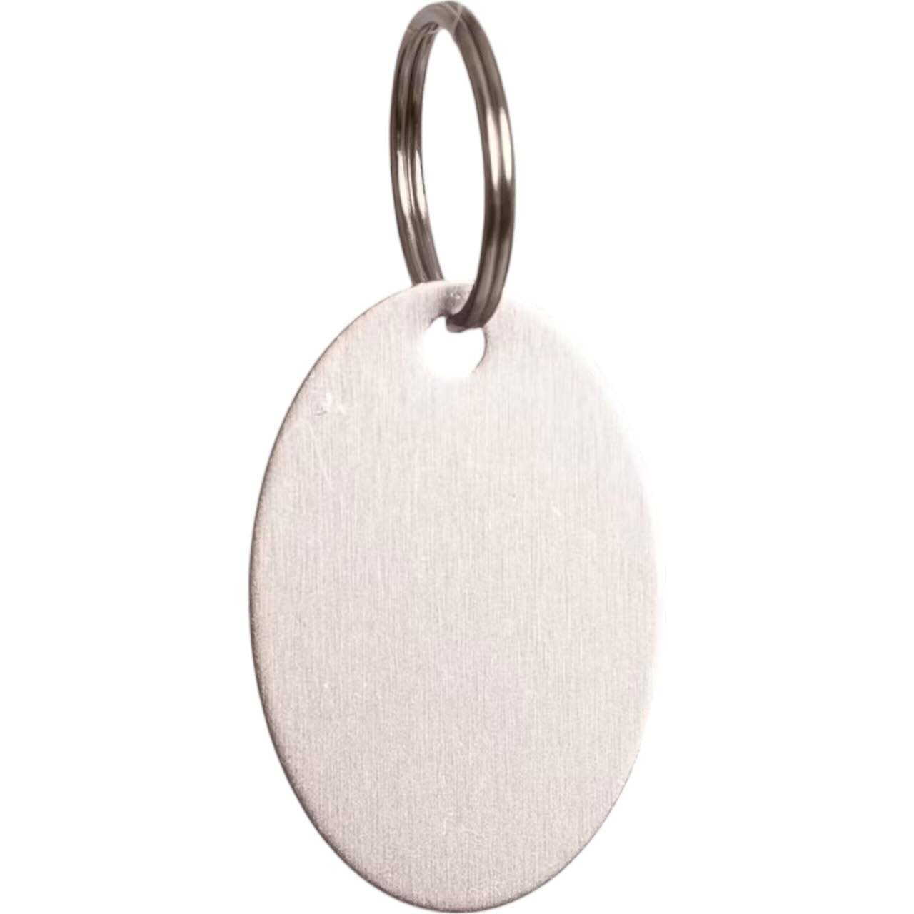 Namensplakette Oval Anhänger