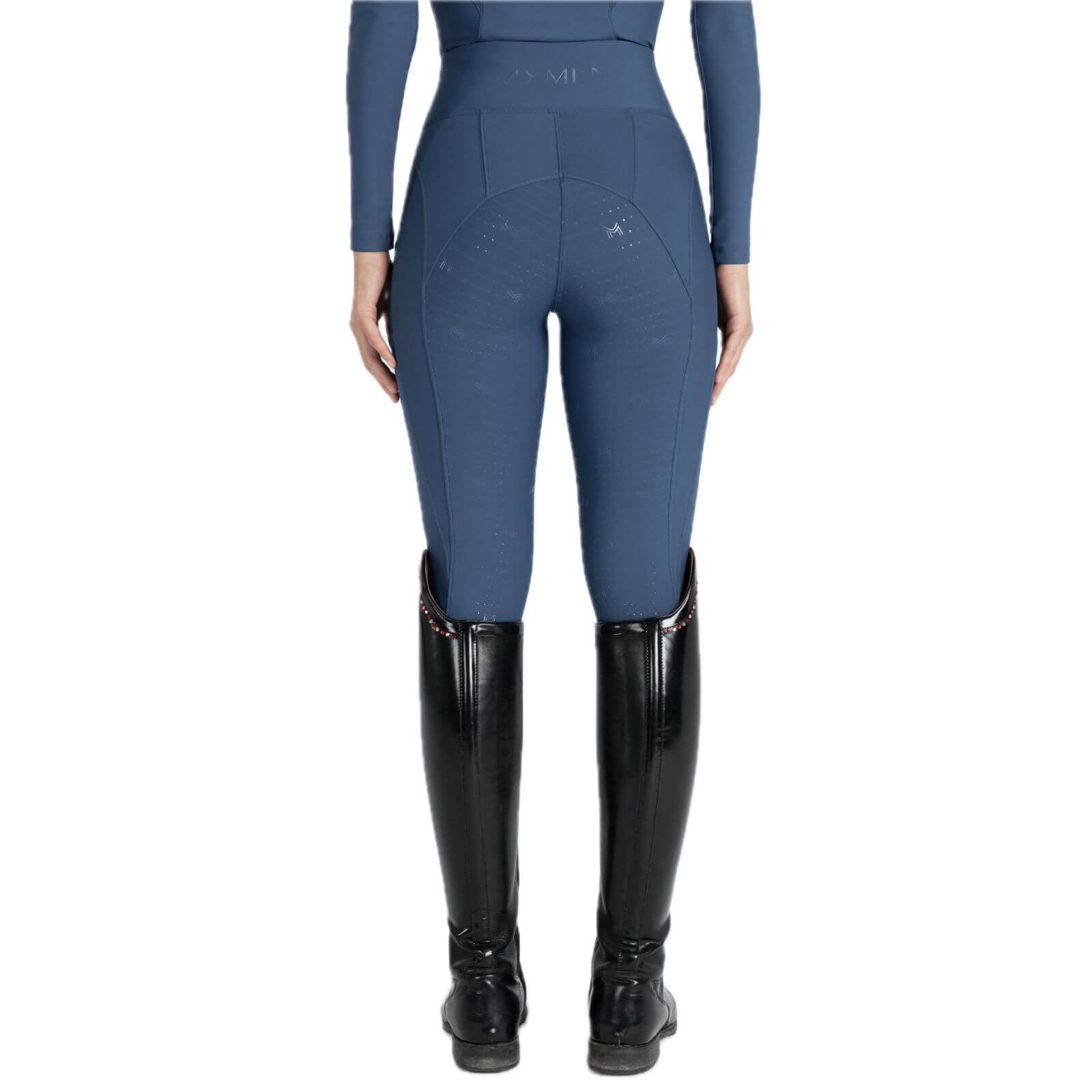 Reitleggings Damen Full-Grip Outline Damenreitleggings