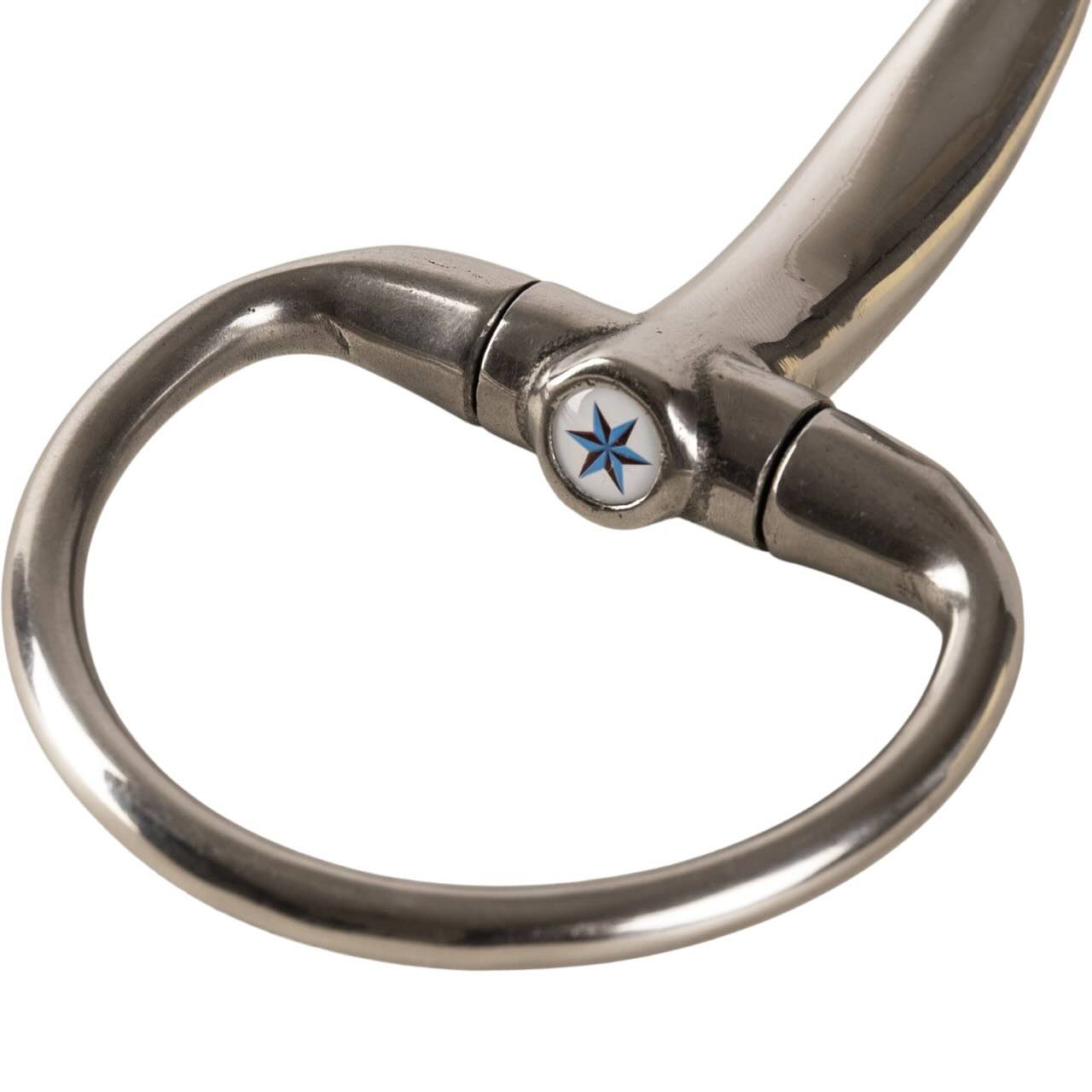 Olivenkopftrense doppelt gebrochen Stainless Steel Gebiss