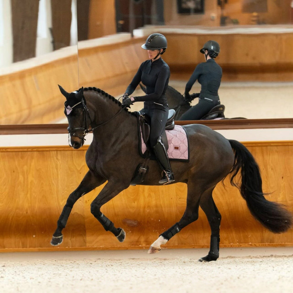 Fliegenhaube Pink Glimmer Fliegenmütze