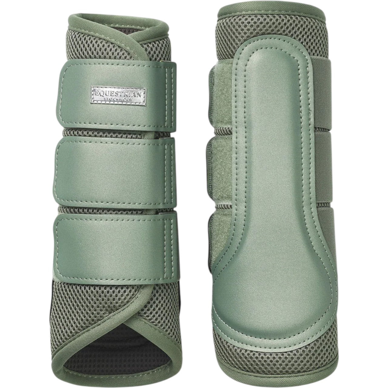 Dressurgamaschen Pistachio White Mesh Brushing Boots
