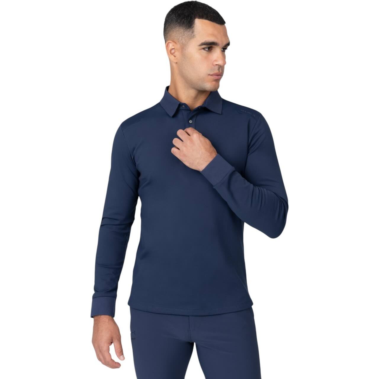 Polo-Shirt Herren Langarm Volt Shirt