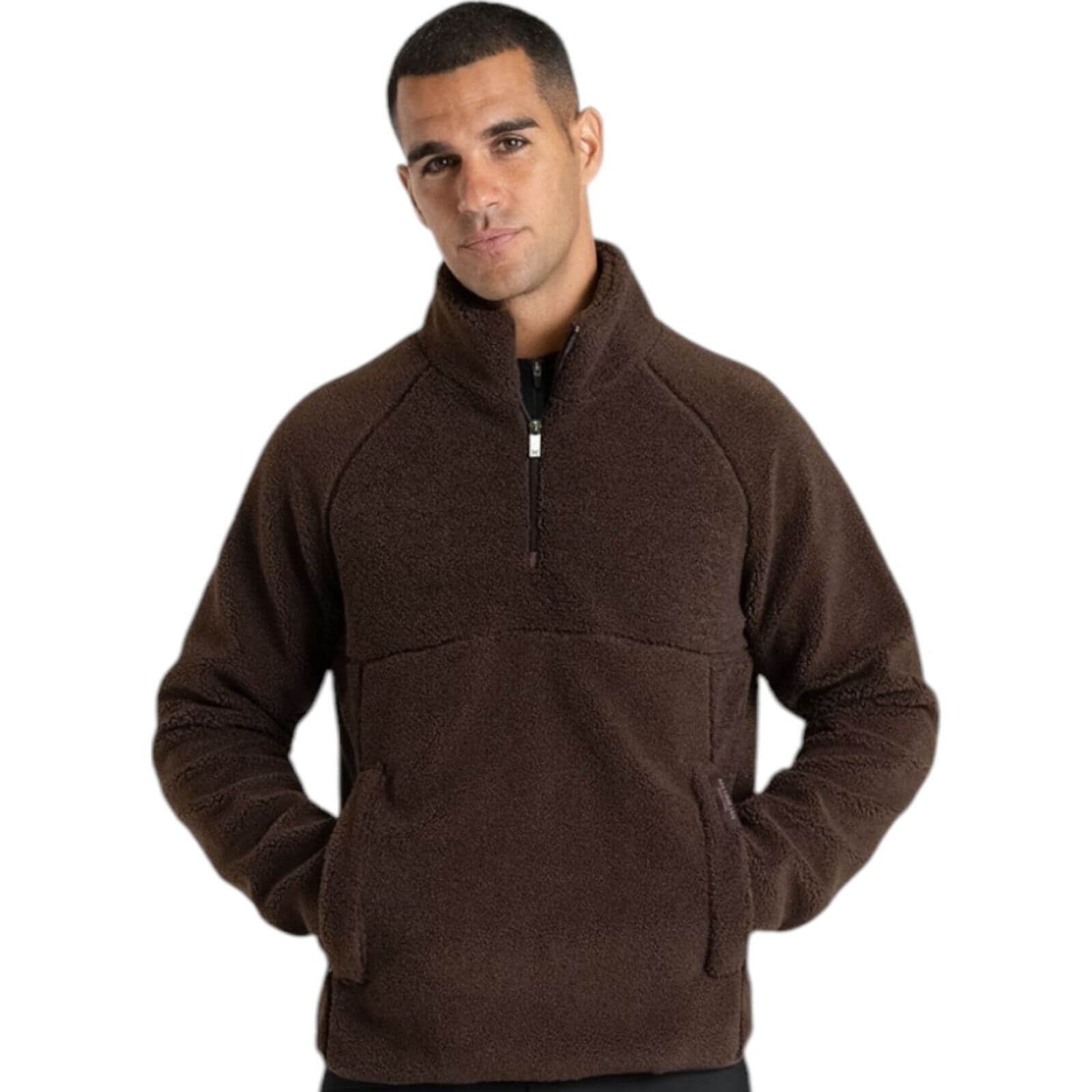 Pullover Unisex Clan Teddy Halfzip Hoodie