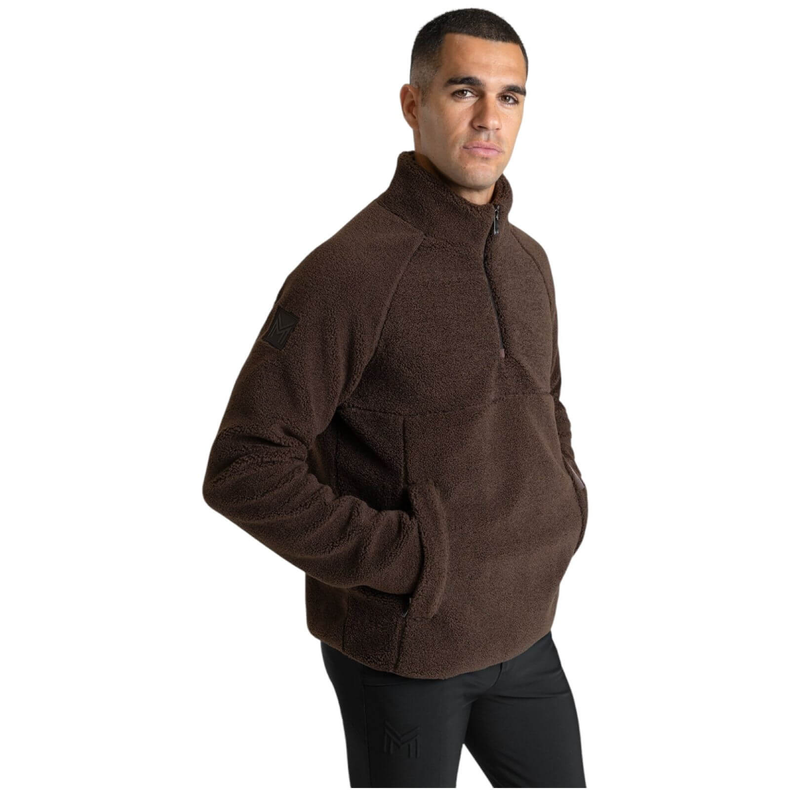 Pullover Unisex Clan Teddy Halfzip Hoodie