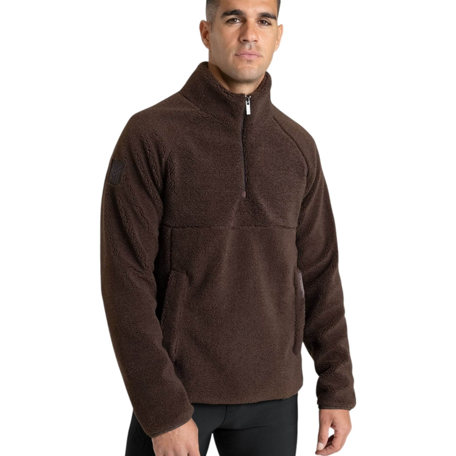 Pullover Unisex Clan Teddy Halfzip Hoodie