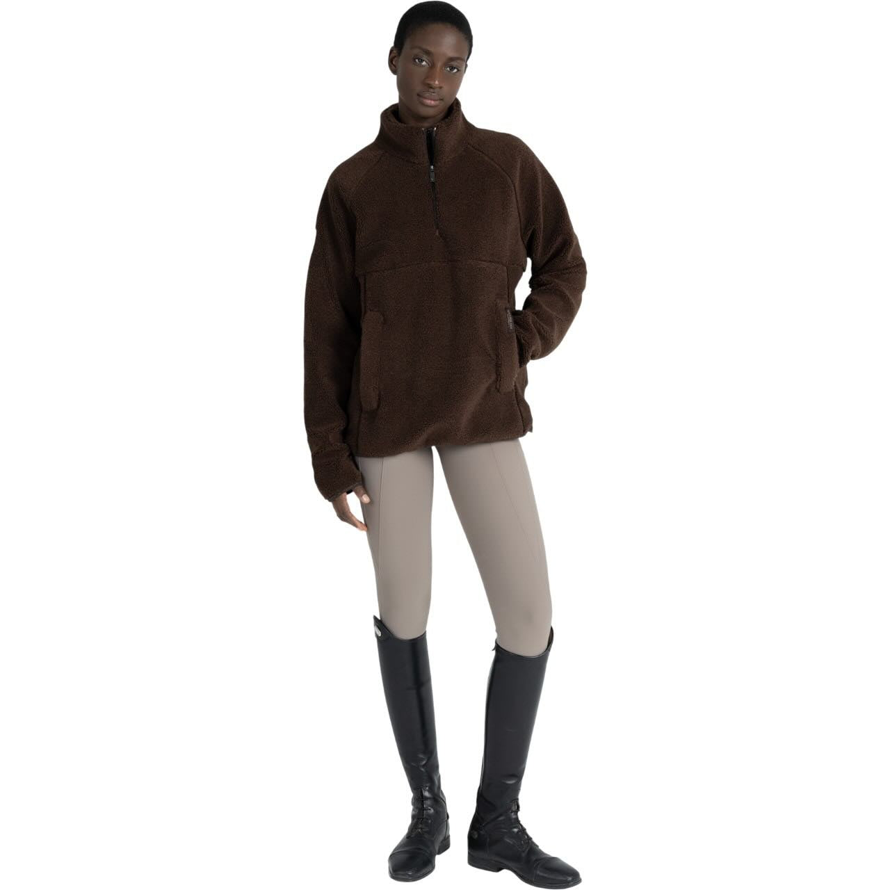 Pullover Unisex Clan Teddy Halfzip Hoodie
