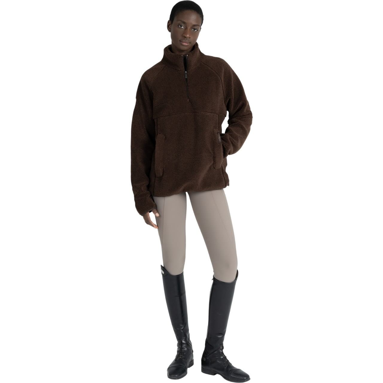 Pullover Unisex Clan Teddy Halfzip Hoodie