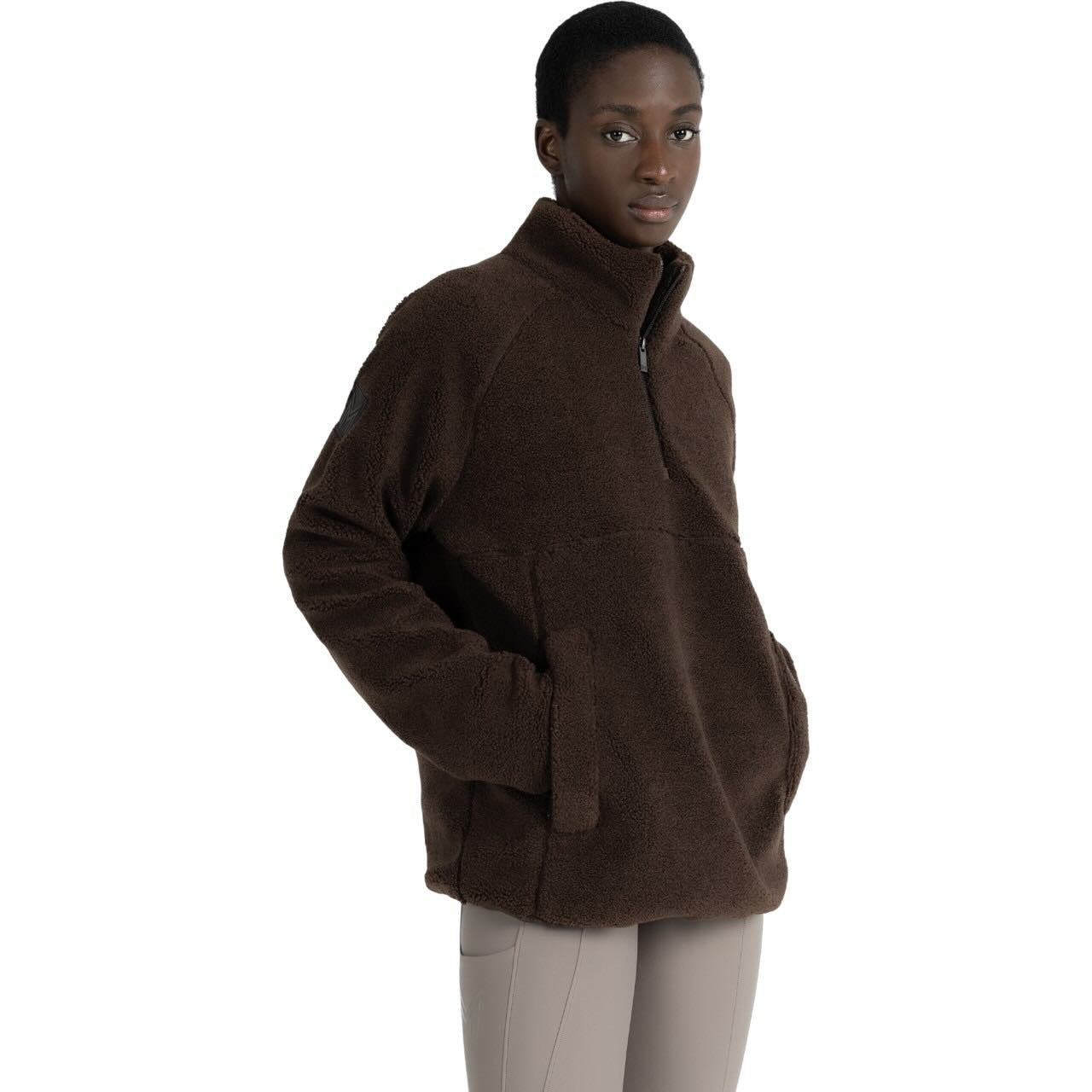 Pullover Unisex Clan Teddy Halfzip Hoodie