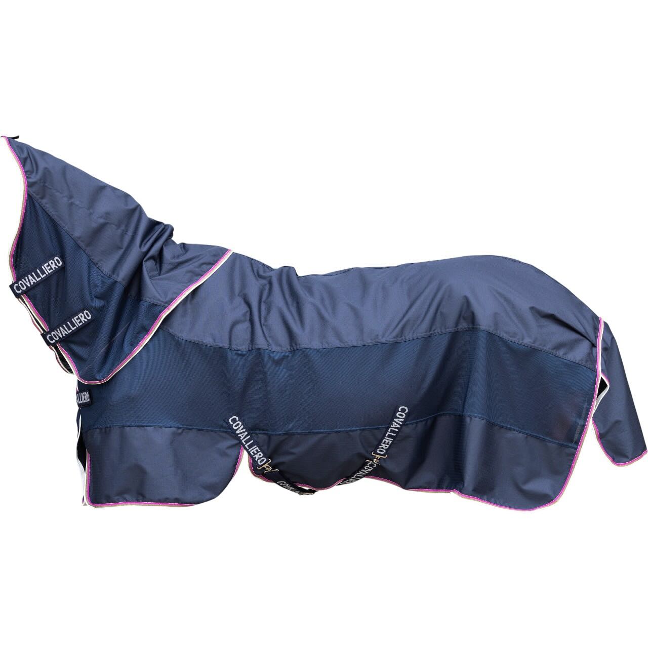 Covalliero Regendecke FS 2026 Kombidecke, Dark Navy, Produkt allein auf weißem Hintergrund.