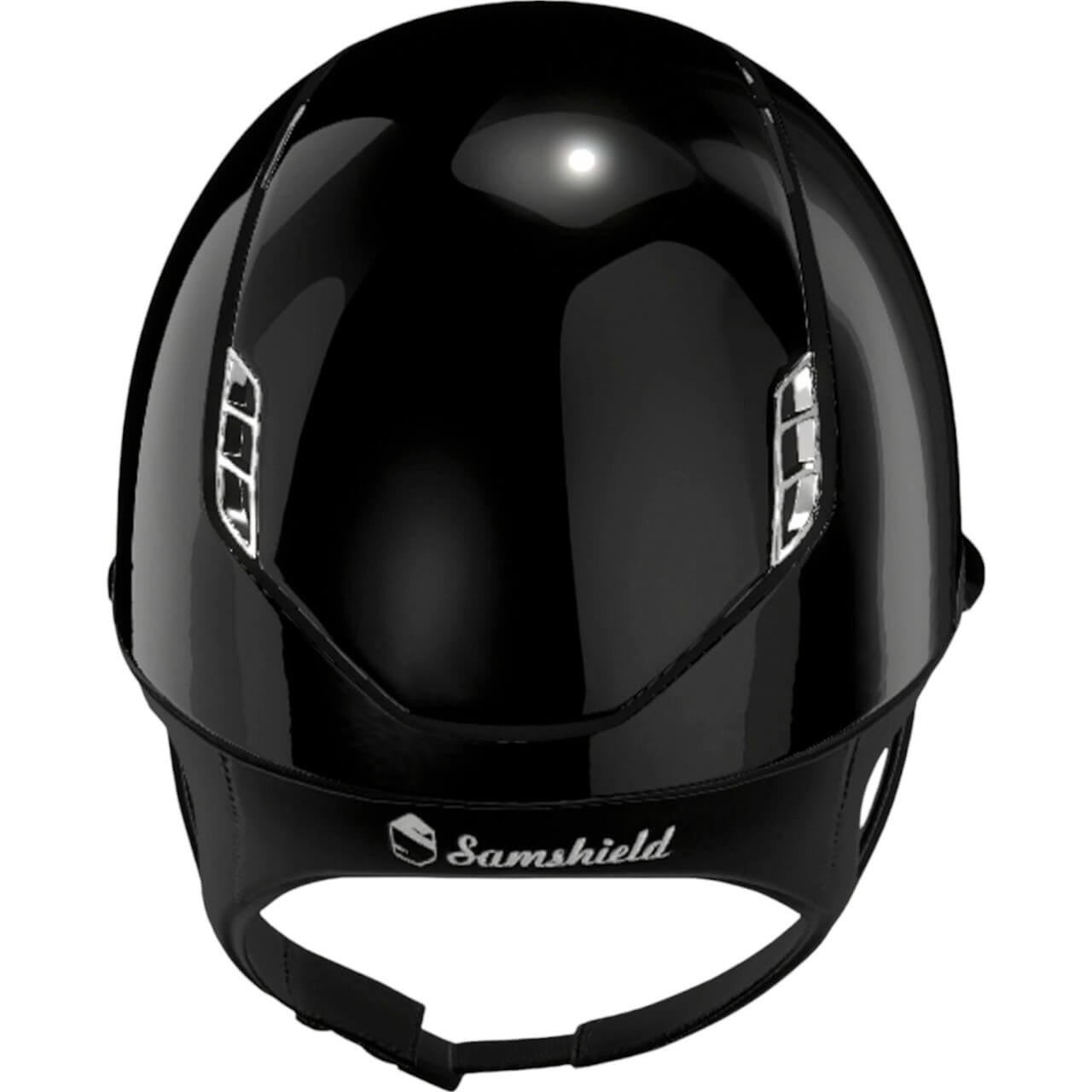 Reithelm Miss Shield Shadow 2.0 Glossy Black Leather Black Matt Black Crystal Black Crystal Fabric