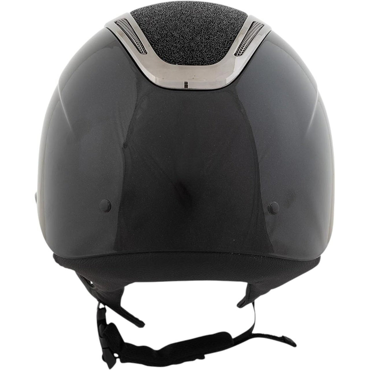 Reithelm Zeta Sparkling Helm, Schwarz, Produkt allein auf weißem Hintergrund.