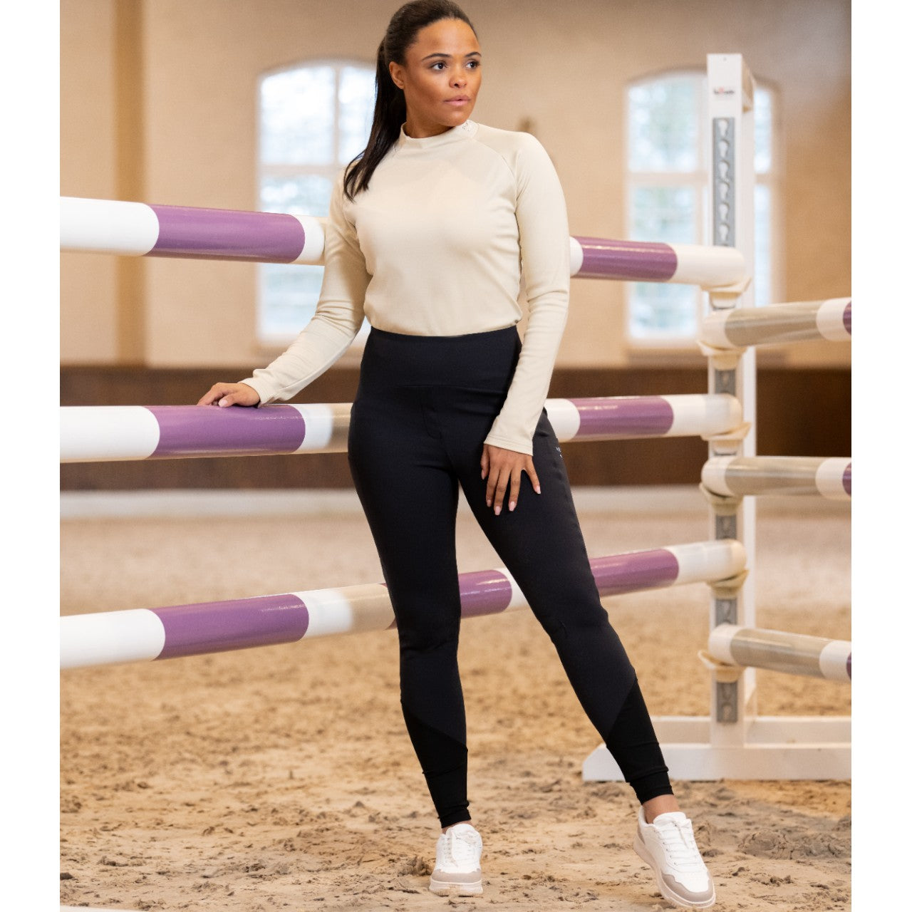 Reitleggings Damen Full-Grip Yella Athleisure HW 2025 Leggings