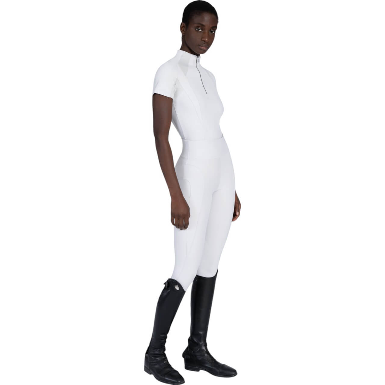 Reitleggings Damen Full-Grip Outline Damenreitleggings