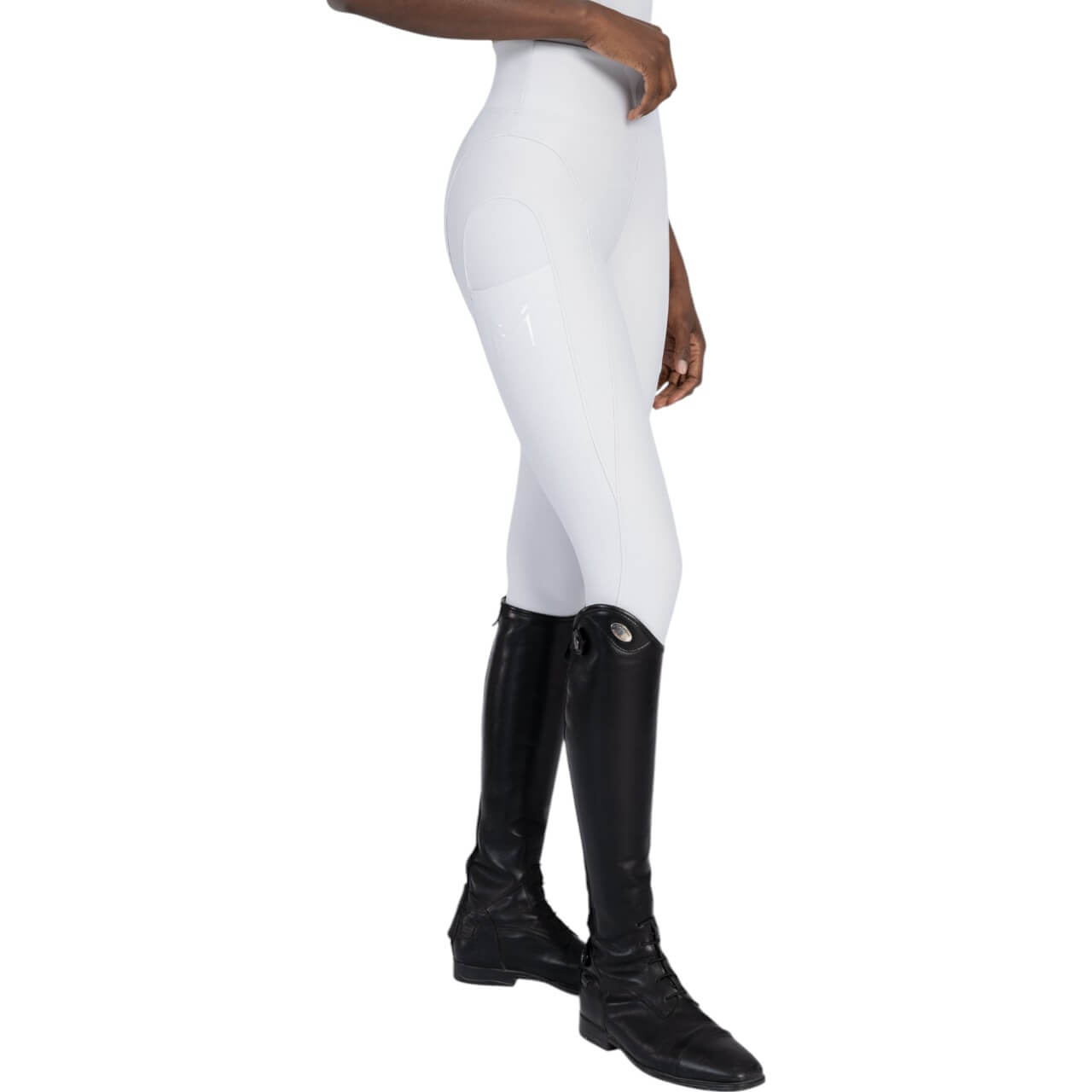 Reitleggings Damen Full-Grip Outline Damenreitleggings