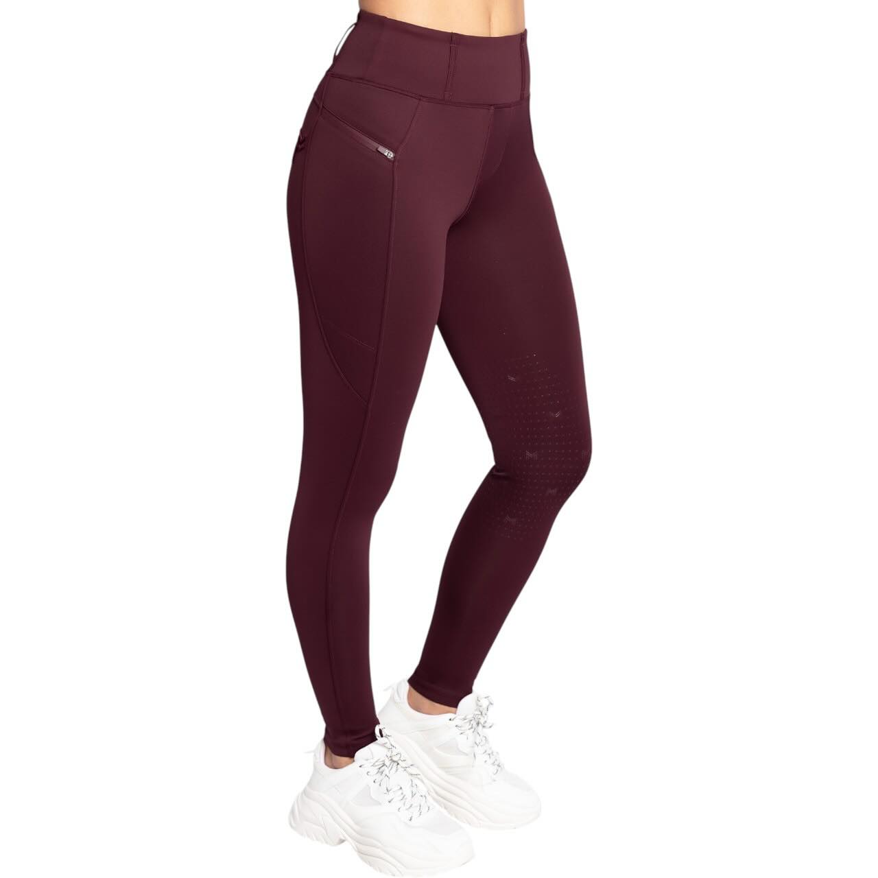 Reitleggings Damen Full-Grip Studio Damenreitleggings