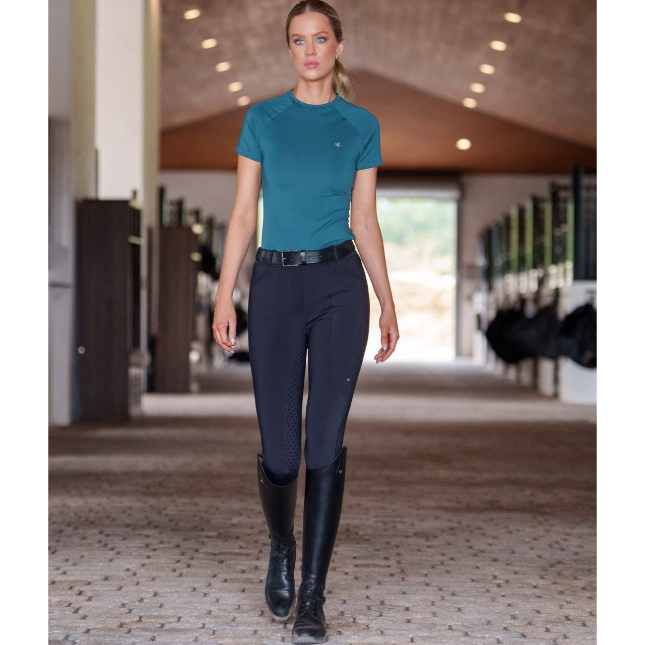 Reitleggings Damen Knee-Grip Premium Leggings