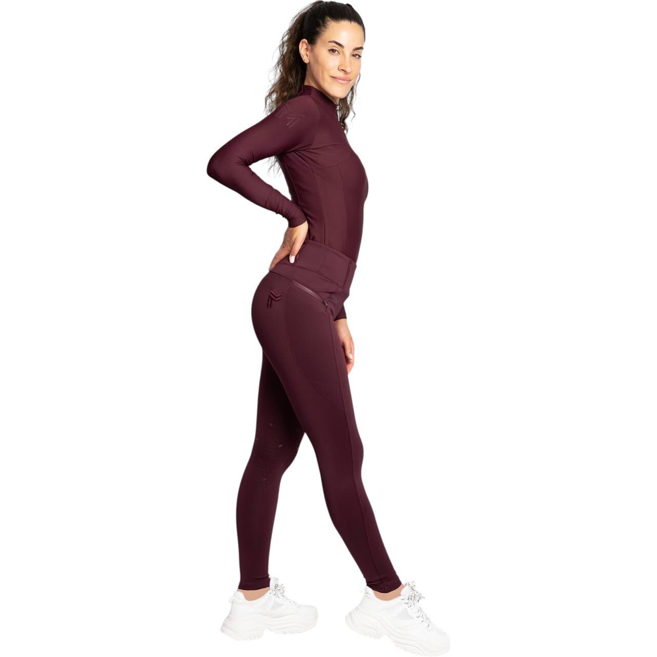 Reitleggings Damen Knee-Grip Studio Damenreitleggings