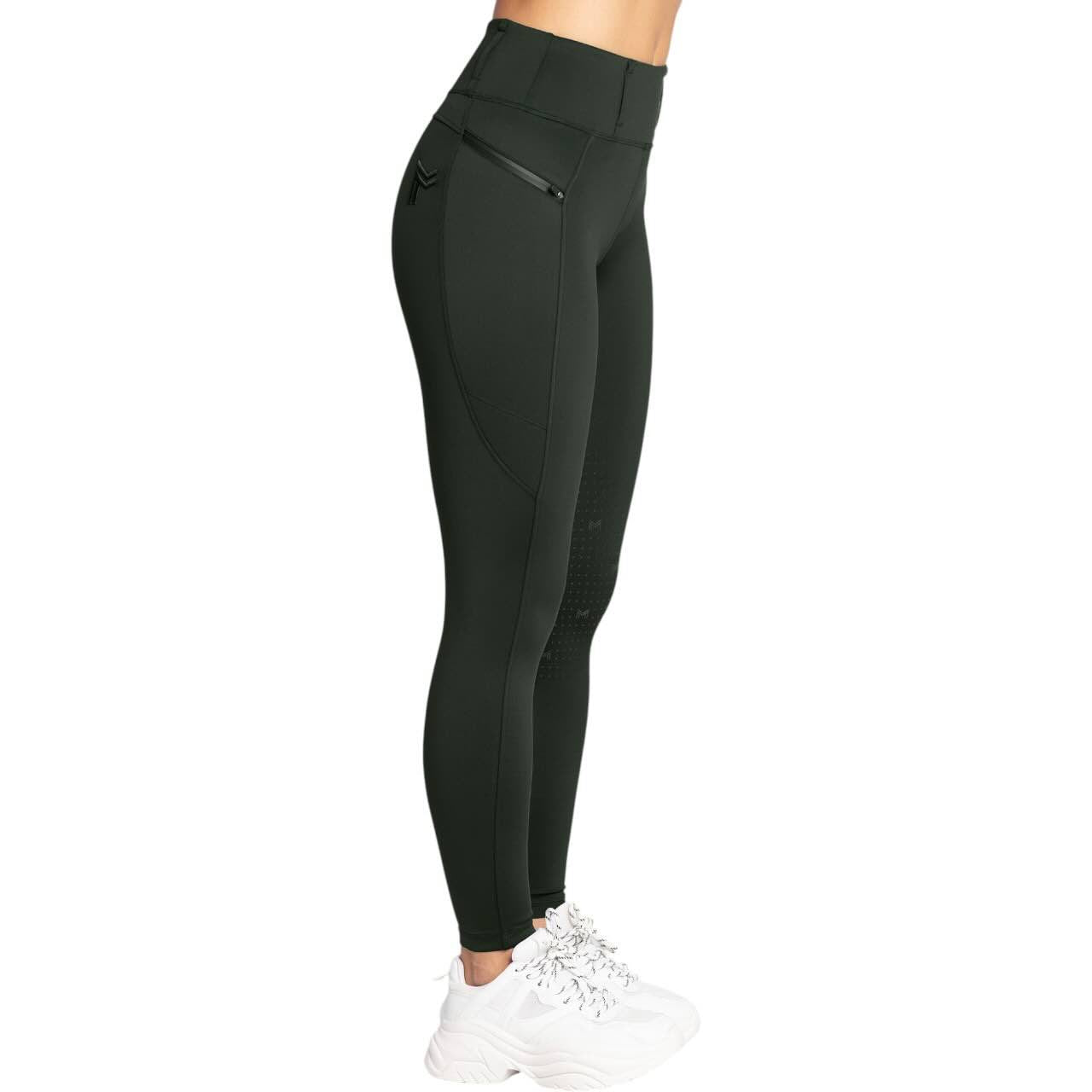 Reitleggings Damen Knee-Grip Studio Damenreitleggings