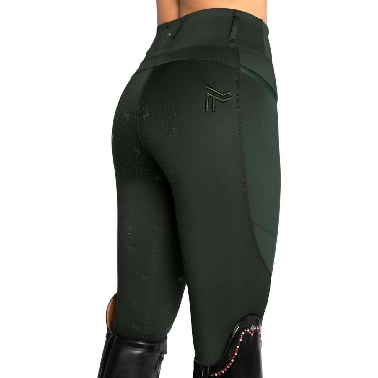 Reitleggings Damen Knee-Grip Studio Damenreitleggings