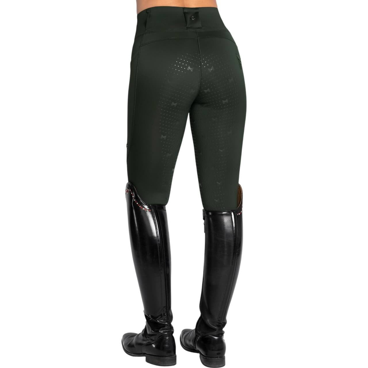 Reitleggings Damen Knee-Grip Studio Damenreitleggings