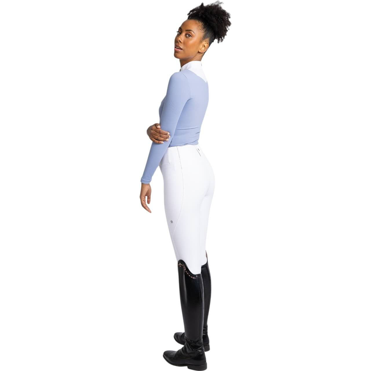 Reitleggings Damen Knee-Grip Studio Damenreitleggings