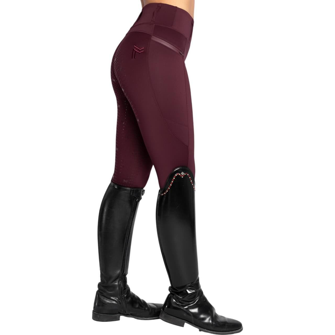 Reitleggings Damen Knee-Grip Studio Damenreitleggings
